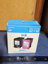 Onn 62 Black and Tri-Color Ink Cartridges Compatible for HP 62 (F picture