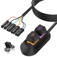 MEIRIYFA Desktop Computer Power Switch Supply Cable, 6.5cm X 3cm, Black picture