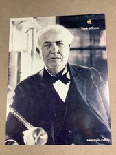 Think Different APPLE Computer HP Copy Thomas Edison 1998. picture