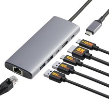 Retailer Basics 6-In-1 Usb-C 3.2 10G Hub Multiport Adapter 100W Power Delivery 4 picture