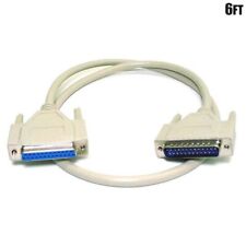 6FT DB25 25 Pin RS232 Serial Male to Female Printer Scanner Extension Cable picture