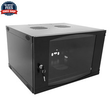 9U IT NETWORK SERVER WALL MOUNT CABINET 450MM DEEP DOOR LOCK - FREESHIP US picture