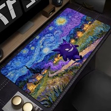 Pokemon Playmat Mousepad, VAN GOGH Gengar Walking, TCG Play Mat 32