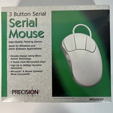 Precision Instruments 3 Button Serial Mouse - VTG NOS picture
