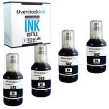 4PK Replacement for Epson T542BK Ink Bottle for EcoTank Pro ET-5880 ST-C8000 picture