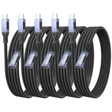 USB C Extension Cable 6ft 5 Pack Male to Female Data Charging Cord picture