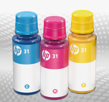 HP 31 Color Original Ink Bottle Combo 3-Pack, 50ML picture
