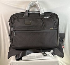 Tumi Alpha 3 Compact Large Laptop Briefcase NEW Black 2603114D4 13”x17.5”x3.5” picture