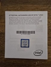 RARE Genuine Intel Xeon Badges Sticker. 1.8cm X 1.8cm picture