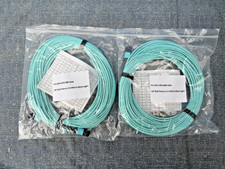 MPO-MPO 50/125 MULTIMODE 55 FEET FIBER SET OF 2 MPO-MPO-55F-OM4 NEW SEALED picture