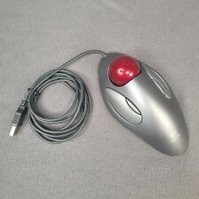 Logitech USB Optical Trackman Marble Mouse Trackball ball Ergonomic Wired T-BC21 picture