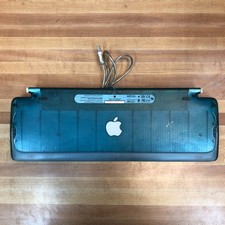 Vintage Apple Macintosh Teal Bondi Blue Model M2452 USB Wired Keyboard (WOrKS) picture