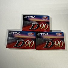 TDK D60 High Output Cassette Tapes New / Lot of 3 picture