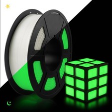 TECBEARS Glow in The Dark PLA Filament 1.75mm White to Glow Green 3D Printer 1KG picture