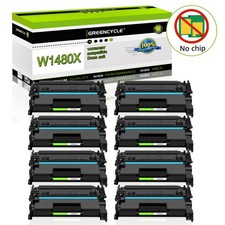 [NO CHIP] 8PK W1480X Toner Cartridge Fit for HP Pro 4001dn MFP 4101fdn 4101fdw picture
