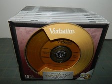 Verbatim 10PK CD-R Digital Vinyl Metal 5 Gold + 5 Platinum New  picture