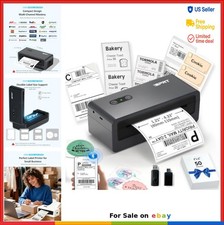 Bluetooth Thermal Shipping Label Printer 4x6 Wireless USB 203 DPI Inkless picture