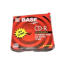 Emtec /  BASF CD-R Recordable Compact Disc 74 min 650 MB *10 PACK* SEALED NEW picture