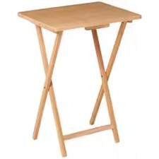 Foldable Wooden Tray Table – Portable Snack & Laptop Stand picture