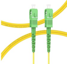 [2pcs] 5M SC APC-SC APC Simplex OS2 9/125 Patch Cord LSZH FTTH Fiber Cable picture