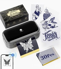 Phomemo Tattoo Machine,tattoo stencil printer with 30pcs tattoo transfer paper picture