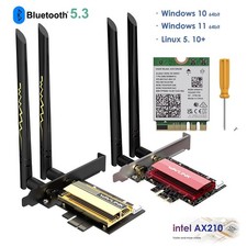 AX210 WIFI 6/7 PCIe WiFi Card Wireless Bluetooth Adapter Desktop PC Win 10/11 picture