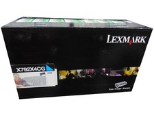 Lexmark X792X4CG X792X2CG X792X1CG Cyan Extra High Yield Toner Cartridge 20k OEM picture