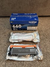 Brother Genuine TN660 High-Yield Black Toner Cartridge Twin Pack TN6602PK picture