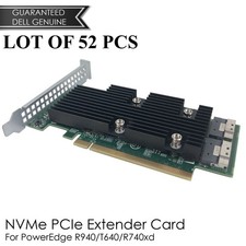 Lot of 52 Dell CDC7W 235NK 4x NVMe Drive Expander Card High Profile picture