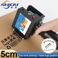 5CM handheld inkjet printer prints production date text barcode batch numbercode picture
