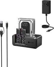 M.2 NVMe and SATA SSD HDD Docking Station USB-C 10Gbps 3 Bay picture