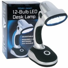 12 Bulb LED Portable Desk Lamp Battery Operated Light Laptop Computer HomeOffice picture