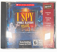 Scholastic I Spy Spooky Mansion Deluxe CD-ROM Windows/Mac Kids Reading picture