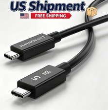 Thunderbolt 5 USB-C 5.0 Cable 3.3 Ft 80Gbps PD 240W 16K Video Display UHD USK picture