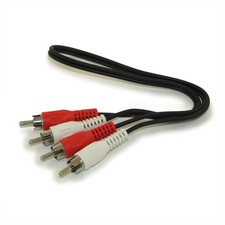 1.5ft 2 Wire RCA Audio Cables  Male/Male (General Duty) picture