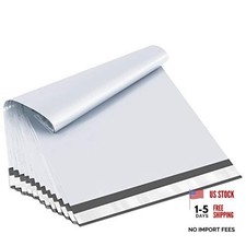 14.5x19 Poly Mailers Shipping Bags Self-Sealing Waterproof 14.5x19 50pc White picture