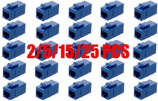 2/5/15/25Pcs CAT6 Keystone RJ45 Female to Female Gigabit Ethernet Coupler Lot picture