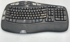 Logitech K350 Wireless Wave Keyboard Ergonomic Y-R0053 Tested No USB Dongle picture