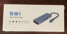 HOPDAY 10 in 1 Dual Display Laptop USB C Docking Station USB C Hub Dock for MacB picture