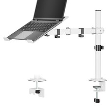 UPGRAVITY White Laptop Desk Mount with Vented Tray for Notebook up to picture