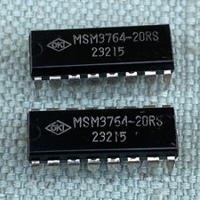 OKI MSM37S64A-20RS DRAM Computer Board IC Chip 16 Pin MOS DIP Lot 4 Vintage  picture