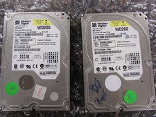2x Western Digital Caviar WD200 IDE 20GB Hard Drives WD200BB -TESTED- NN29 picture