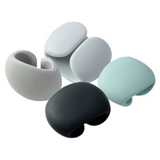 Magnetic Cable Wire Organizer Reusable Silicone Holder Assorted Colors Set picture