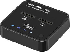 Cloner, M.2 Duplicator Dual Bay Enclosure, Tool-Free 20Gbps USB3.2 Gen 2X2 to US picture