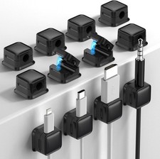 Elegant 12 Pack Magnetic Cable Organizers - Easy Open & No Residue on Surfaces picture