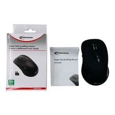 Innovera Wireless Computer Mouse Hyper-Fast Scrolling Mouse Right Hand Use Black picture
