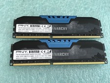 PNY Anarchy 16GB(2 x 8GB) 8GBH2X04F1AA28-15-K-HAB PC3-14900 DDR3 DIMM RAM R957A picture