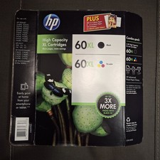 HP 60XL Ink Cartridge Combo Pack Black And Tri-Color With Photo Paper picture