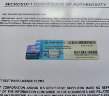 SQL Server 2022 Standard Microsoft 24 Core unlimited User CAL CoA DG7GMGF0M7XW picture