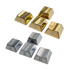 Metal WASD Keycaps Zinc Alloy Side Engraving Keycap Set 4PCS Mechanical picture